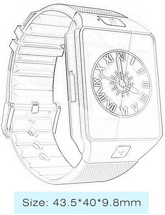 Reloj inteligente DZ09 MTK6261-D Android electrónico 1,56 pulgadas