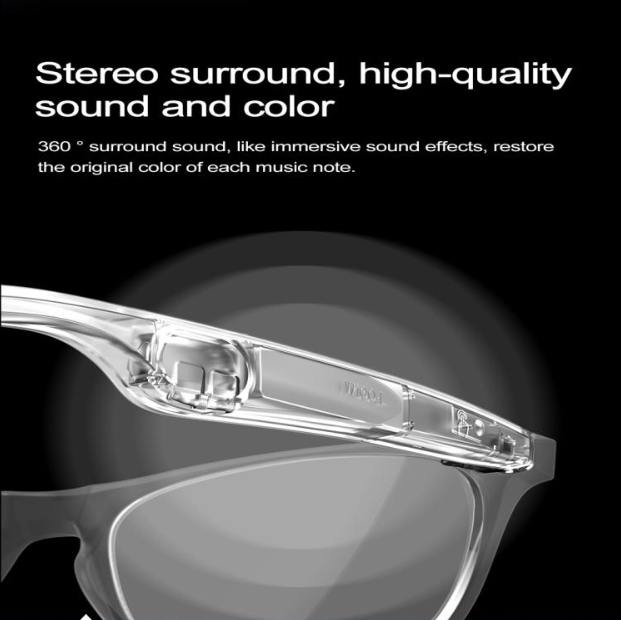 Gafas Inteligentes W100 con IA, Traducción y Llamadas Bluetooth (Negro) (Copia)