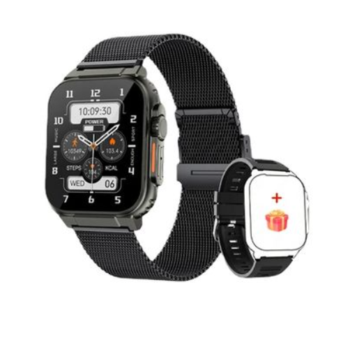 Smartwatch Ultra con Llamadas, 100+ Deportes, Música y Batería de 600 mAh