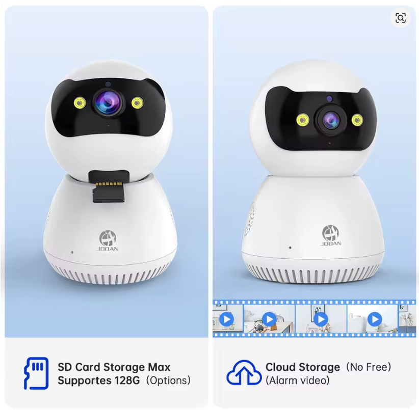Cámara IP PTZ 5MP Jooan, monitor de bebé Wifi 5G, vigilancia inteligente con seguimiento automático y visión nocturna a color.