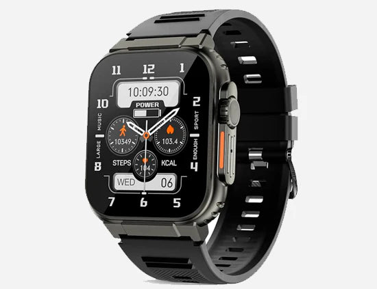 Smartwatch Ultra con Llamadas, 100+ Deportes, Música y Batería de 600 mAh
