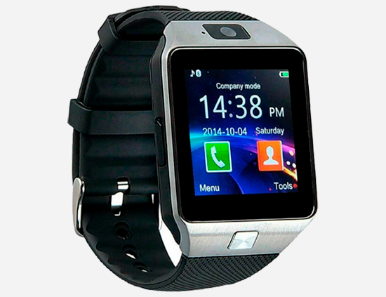 Reloj inteligente DZ09 MTK6261-D Android electrónico 1,56 pulgadas