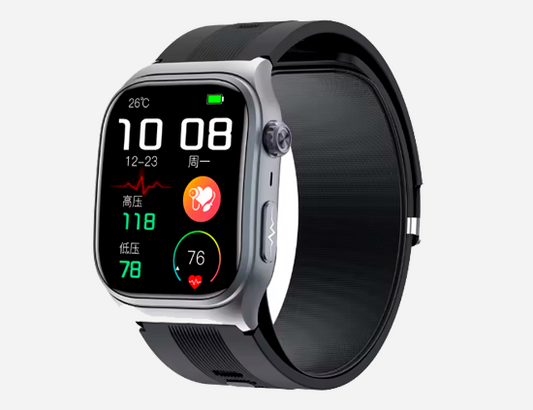 Reloj inteligente S15 con ECG, presión arterial, monitoreo de salud y pantalla AMOLED